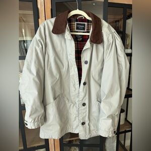 Vintage Barn Jacket coat plus curve corduroy collar button down outbrook pockets